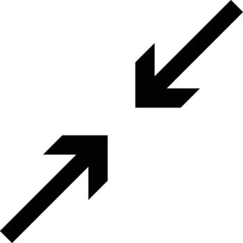 Full screen icon. extend image collection. Expand Reduce icons Button. Maximize icon symbol. Trim view sign. Arrows symbols. scalable big size window sign vector