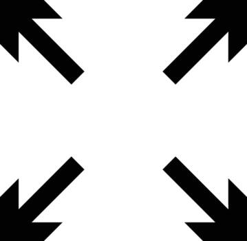 Full screen icon. extend image collection. Expand Reduce icons Button. Maximize icon symbol. Trim view sign. Arrows symbol. scalable big size window signs vector