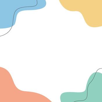 abstract fluid shape background design template with line art vector