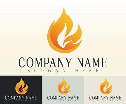 A soft and subtle flame design. vector