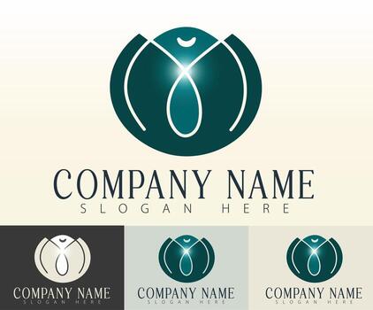 un único y moderno unidad emblema diseño concepto. vector