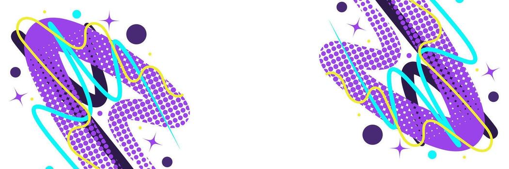 Energetic Abstract Background with Colorful Lines and Dots in Pop Art Style vector