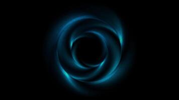Blue glowing grunge circles abstract motion background video