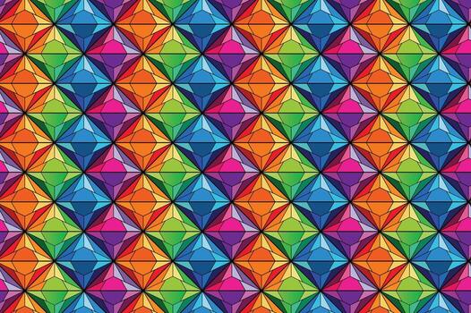 prismático geométrico modelo antecedentes con vistoso resumen piedra preciosa formas vector