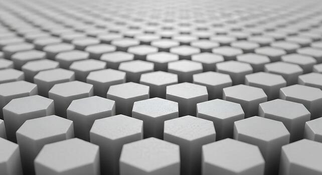 Abstract White Hexagonal Pattern on Gray Background for Technology Design photo