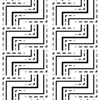 Abstract seamless pattern with black squared. Mosaic square tile. Geometric grid pattern. Complicated texture background. Clear strict ornament. Monochrome black design for web, textile, etc. vector