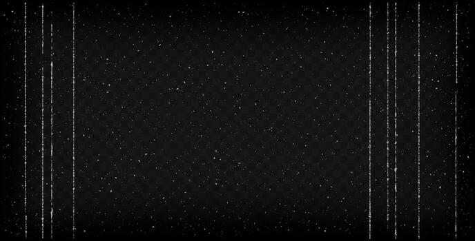 Vintage film filter overlay with dust and scratches. Grunge texture for retro photo effects overlays, or distressed design elements. Background for easy layering. vector