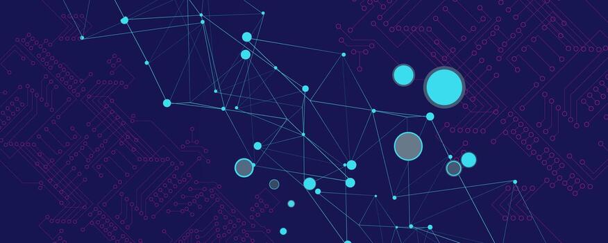 Abstract tech background. Futuristic technology interface for business and science presentation vector