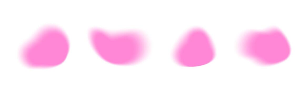 y2k aura gotas con suave rosado degradado formas para retro estético diseños y nostálgico antecedentes. vector