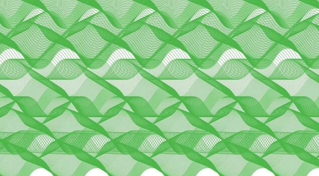 Blend Wavy Lines Curved Smooth Green Abstract Background Design Illustration vector