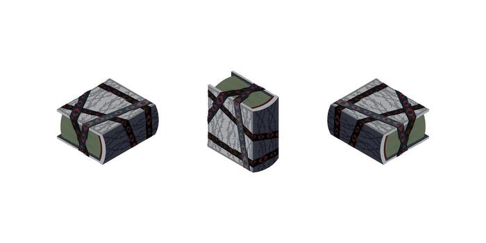 Stylized box with intricate design vector