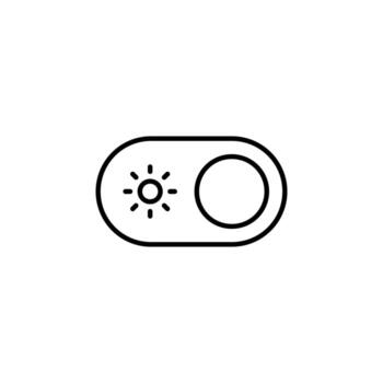 Light Display Line Icon for Web Dashboard vector