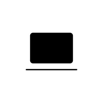 dispositivo pantalla sólido icono para inteligente solicitud vector