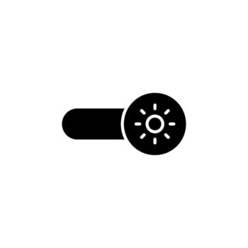 Light Display Solid Icon for Web Dashboard vector