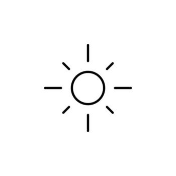 Light Mode Line Icon for Mobile Interface vector
