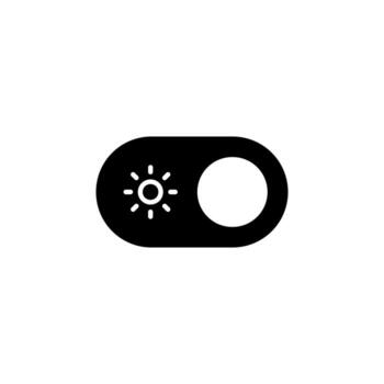 Day Mode Solid Icon for Smart Device vector
