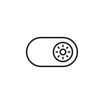 Day Mode Line Icon for Smart Device vector