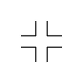 Leave Fullscreen Line Icon for User Interface vector