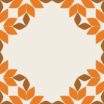 elegante botánico marco modelo vector