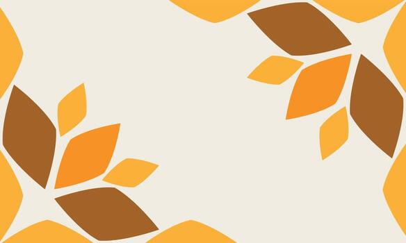 Nature frame geometric pattern background vector