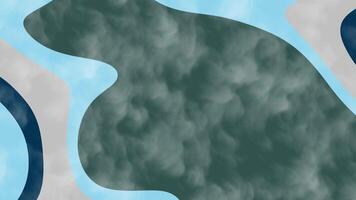 marin djup silver- abstrakt animering av flytande former skiftande och sammanslagning med molnliknande texturer för modern bakgrund använda sig av video