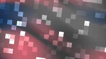 minimalista marinha abstrato fundo animação apresentando dinamicamente comovente quadrado azulejos com uma moderno e futurista estilo. video