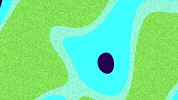 resúmenes líquido ruido resumen terreno animación con un oscuro gota transformando dentro un único forma terminado un vistoso paisaje video