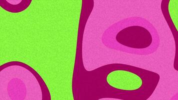 abstracts flytande ljud dynamisk flytande former animering med vibrerande grön och rosa nyanser skapande en visuellt fängslande abstrakt bakgrund video