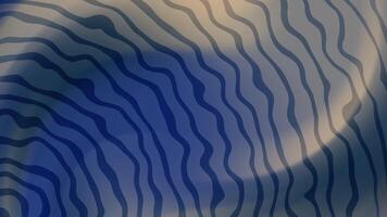 marinha cobre brilho elegante azul e bege abstrato ondulado linhas animação cria uma dinâmico e moderno pano de fundo para apresentações. video