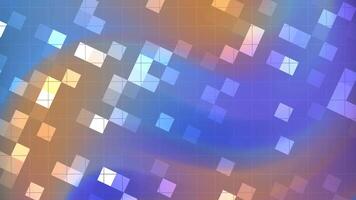 abstracts blinka fyrkant skimrande kvadrater dansa i en fascinerande rutnät, skapande en vibrerande, abstrakt bakgrund animering för projekt video