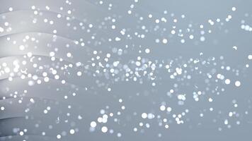 Twilight Blue Fade Elegant gray background animation with shimmering white bokeh lights and soft flowing wave patterns design video