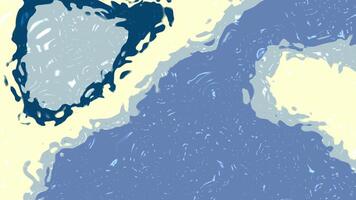 in profondità ceruleo crema fluido astratto sfondo animazione con liquido struttura e pastello colori mutevole e trasformando delicatamente video