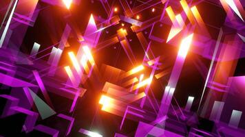 vj lazo antecedentes de multicolor brillante luces. video