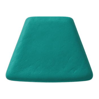 un' solido alzavola trapezoidale oggetto con un' ruvido granuloso struttura e arrotondato angoli. png