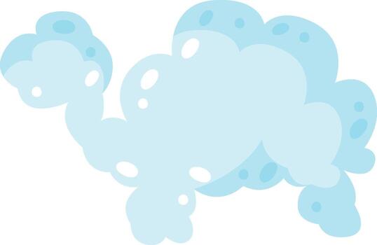 Cloud Shape Turtle vector