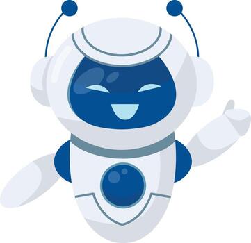 Smiling Robot Icon vector