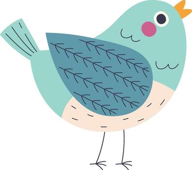 Bird With Pattern vector