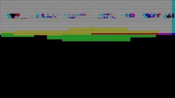 brilhando distorção transições para uma alta tecnologia fundo. video