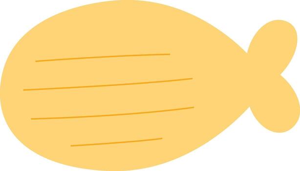 Fish Shape Notebook Sheet vector