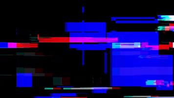 digitale distorsione transizioni con un' veloce fluente modello. video