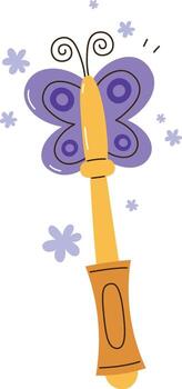 Magic Wand Butterfly Illustration vector