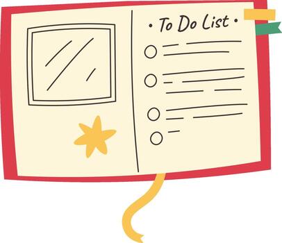 abrió cuaderno a hacer lista vector