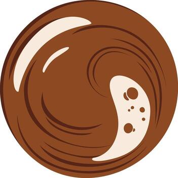 Circle Chocolate Abstract Pattern vector