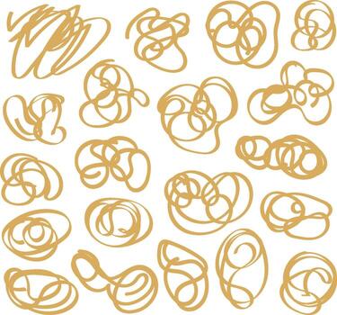 Abstract Lined Doodles Pattern vector