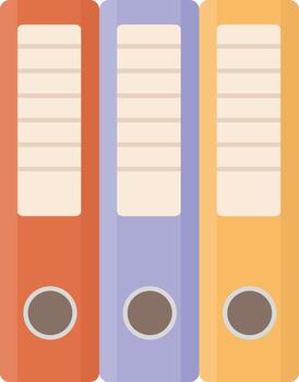 Documents Folders Stack vector