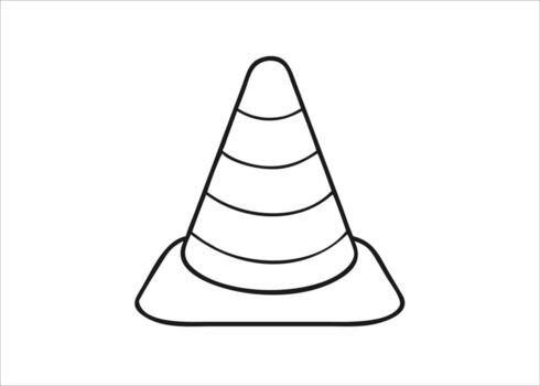 A dynamic single line drawing representing various modes of transportation and road elements isolated on white background vector