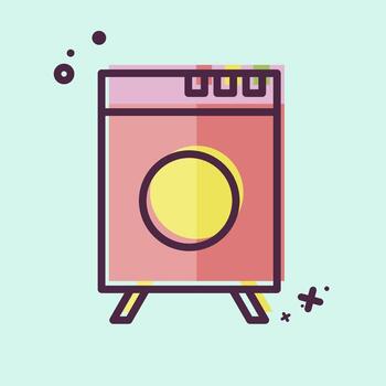 Icon Appliance. related to Waste Sorting symbol. MBE style. design editable vector