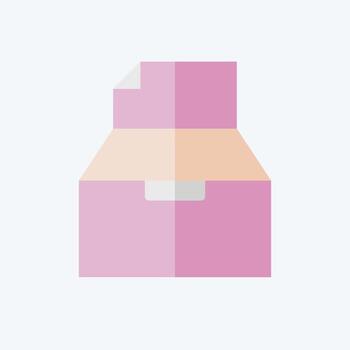 Icon Paper. related to Waste Sorting symbol. flat style. design editable vector