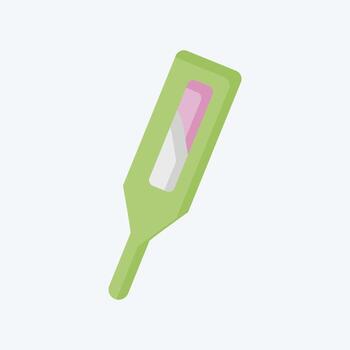 icono mercurio. relacionado a residuos clasificación símbolo. plano estilo. diseño editable vector