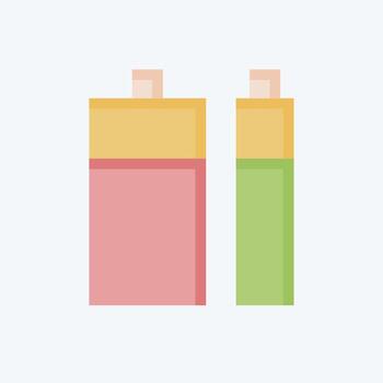 Icon Battery. related to Waste Sorting symbol. flat style. design editable vector